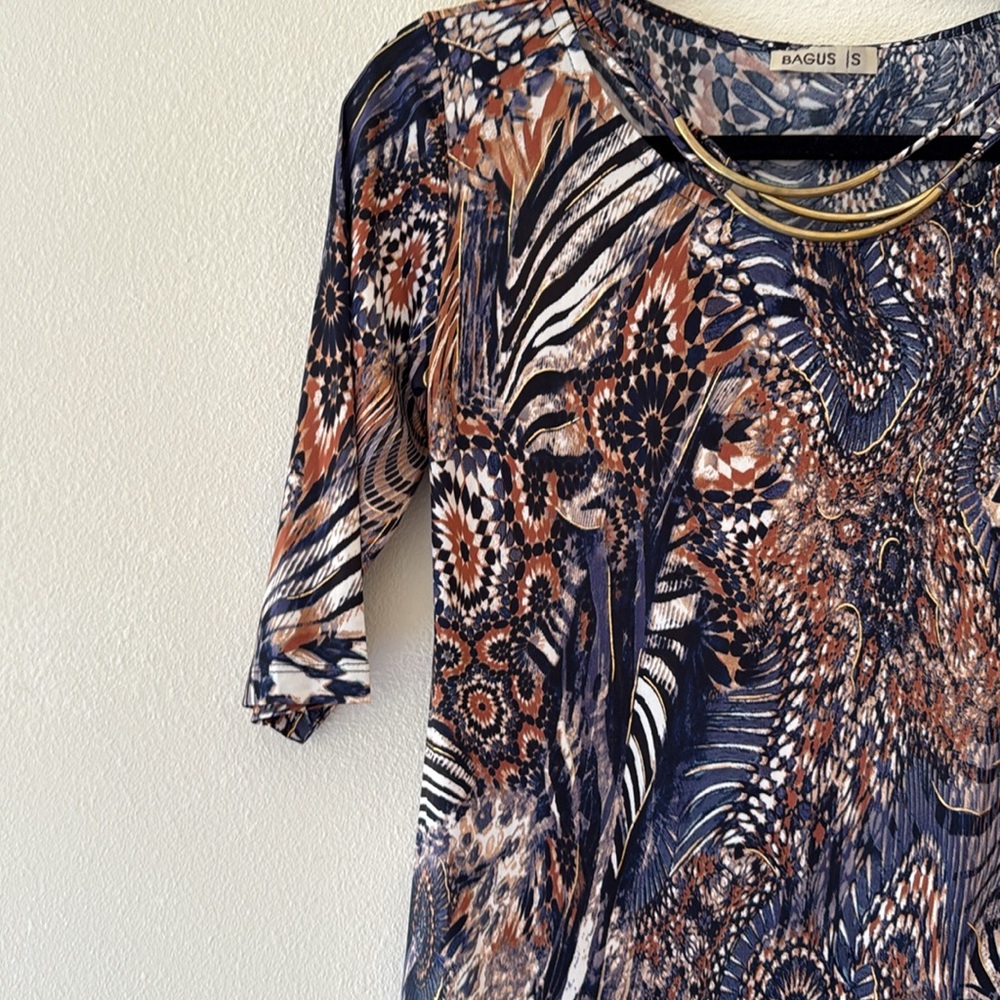 BAGUS Abstract Patterned Dress - Picture 4 of 6